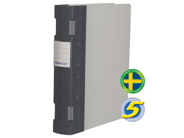 BildeGaffelpärm KEBAErgo A4 55mm grafitgrå