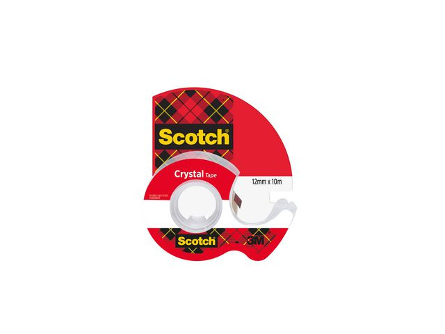 BildeTejp SCOTCH Crystal m.hållare 10mx12mm