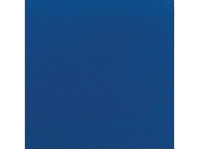 BildeServett 3-lags 40x40cm mörkblå 125/fp