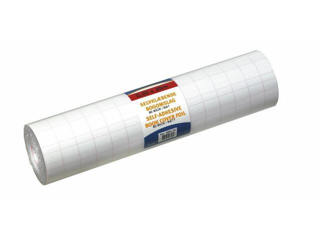 BildeBokplast självhäft. 80my 30cmx25m blank