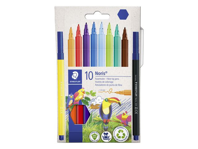 BildeFiberpenna STAEDTLER 10 färger