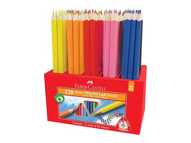 BildeFärgpenna FABER Triangular 12x10 färger