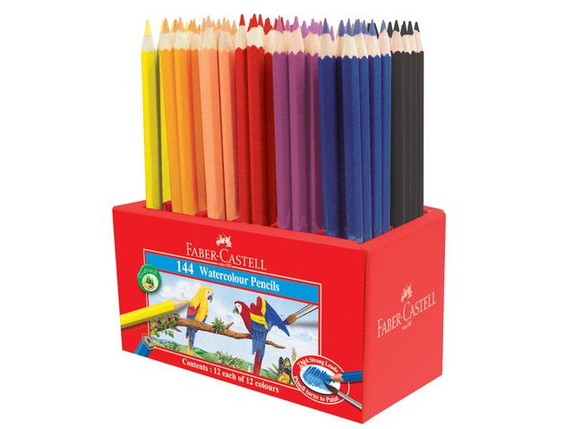 BildeAkvarellpenna FABER-CASTELL 12x12 färger