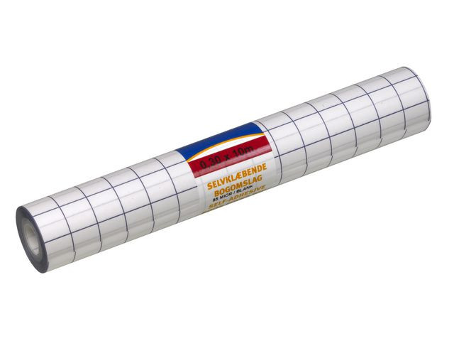 BildeBokplast självhäft. 80my 30cmx10m blank