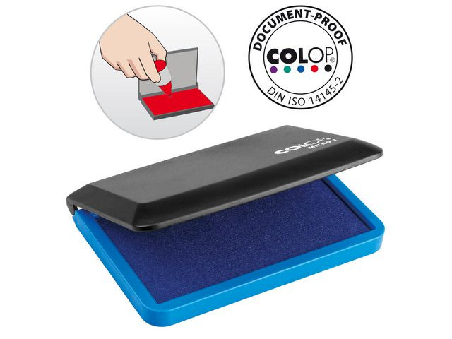 BildeStämpeldyna COLOP 90x50mm blå
