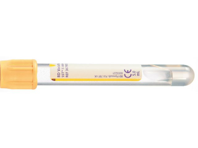 BildeHemogardrör SST gul 7/5ml 100/fp