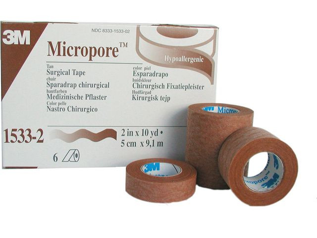 BildeMicropore Beige 1,2cm x 9,1m 24/fp