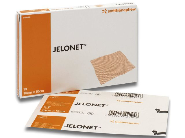 BildeJelonet salvkompress 10x10cm 10/fp
