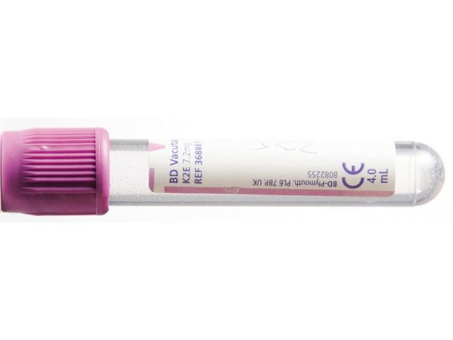 BildeHemogardrör Lila K2 EDTA 5/4ml 100/fp