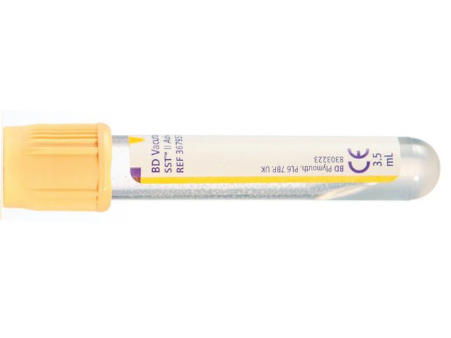 BildeHemogardrör SST gul 5/3,5ml 100/fp