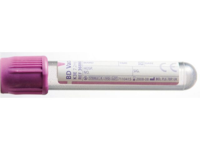 BildeHemogardrör Lila K3 EDTA 5/4ml 100/fp