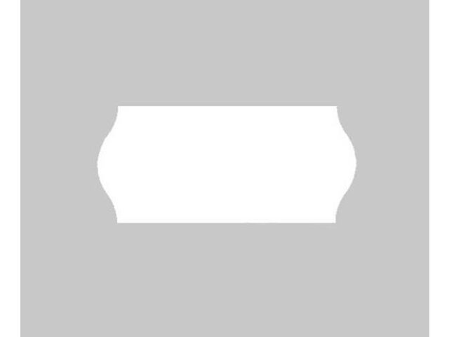 BildePrisetikett 26x12mm G2 vit 9000/fp