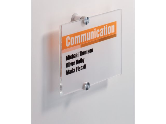 BildeDörrskylt DURABLE Crystal Sign 148x210mm