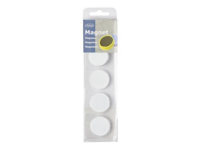 BildeMagnetknappar ACTUAL 30 mm vit 5/fp
