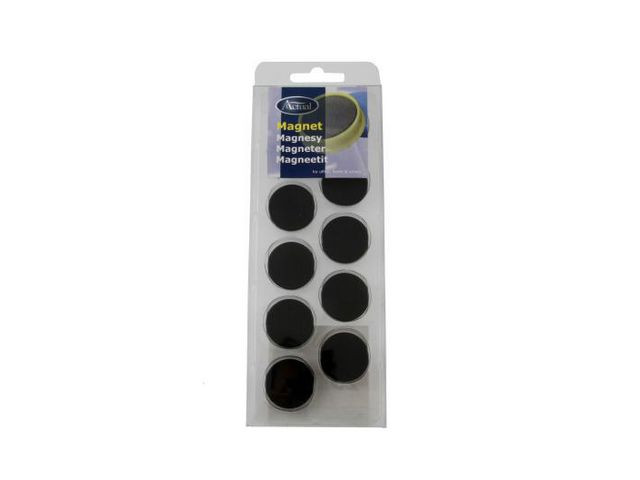 BildeMagnetknappar ACTUAL 25 mm svart 10/fp