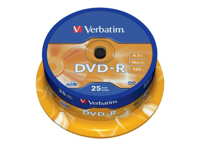 BildeDVD-R VERBATIM 4,7GB 25/fp