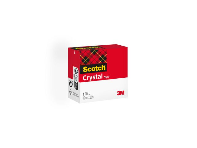 BildeKontorstejp SCOTCH Crystal 33mx19mm