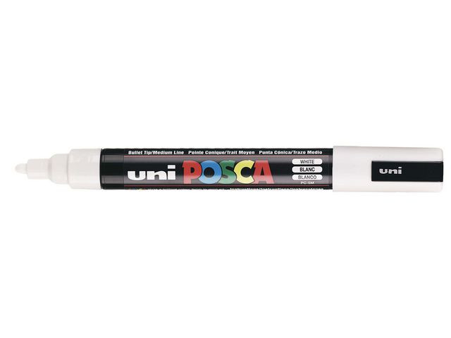 BildeMärkpenna UNI Posca PC-3M vit