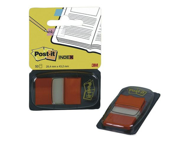 BildeIndex POST-IT 25,4x43,2mm orange 50/fp