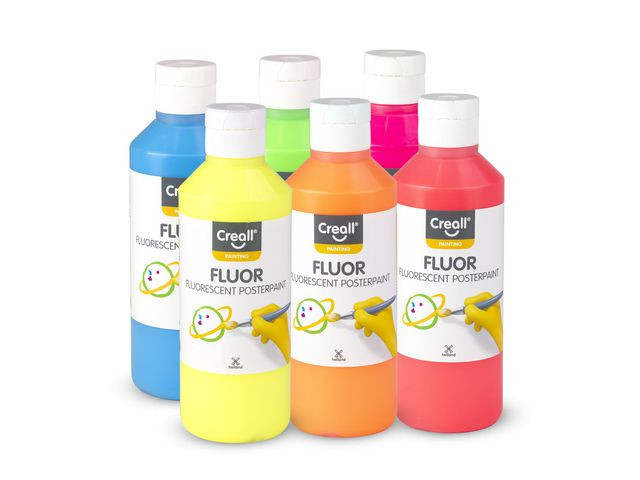 BildeFluorescerande färg CREALL 6x250ml