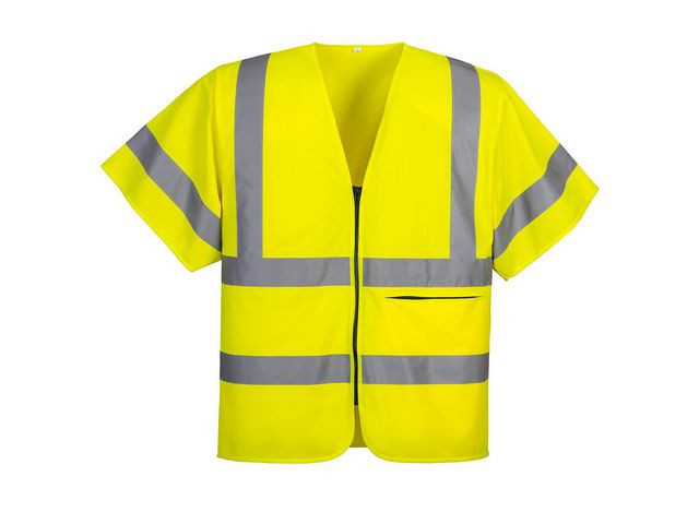 BildeVarselväst zip PW C372 gul M kl 2/3