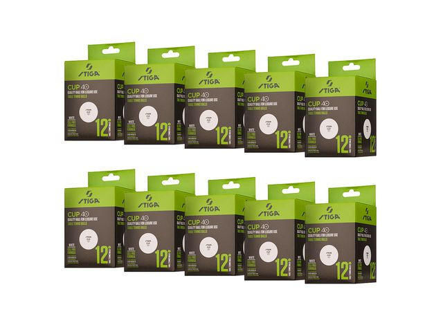 BildeBordtennisboll STIGA Cup vit 120/fp