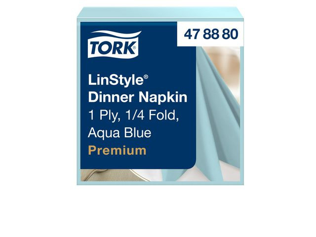 BildeServett TORK LinStyle Middag aqua 50/fp