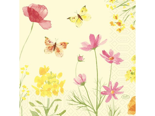 BildeServett Poppy 3-lags 33X33cm 50/fp