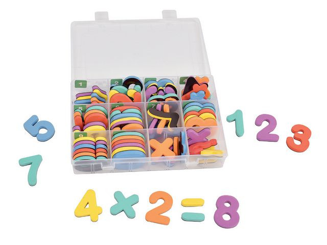 BildeMagnetiska siffror olika färger 72/fp