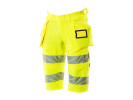 Varselshorts lång stretch kl 2/1 gul c48