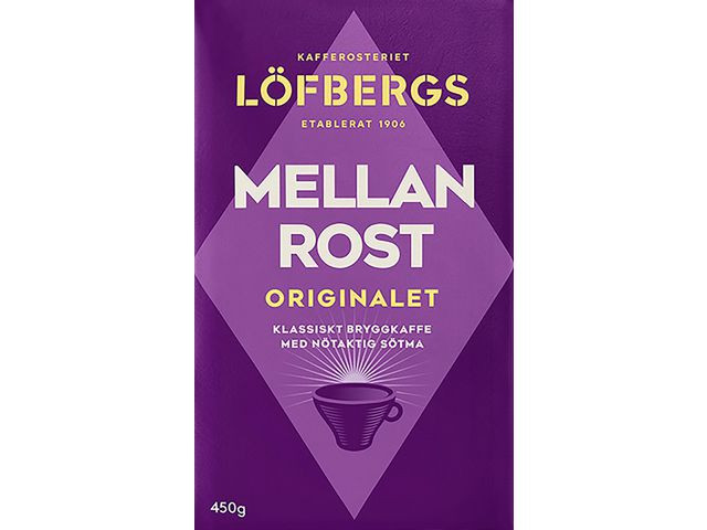 BildeKaffe LÖFBERGS Mellanrost brygg 450g