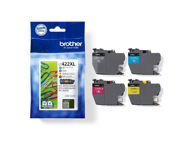 BildeBlekk Brother Lc422Xlvaldr Bcmy (4 stk)