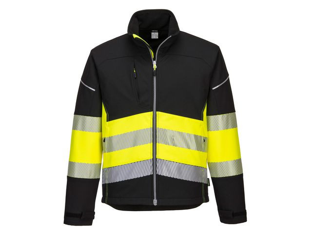 BildeVarselsoftshell 3L PW375 Hi-Vis Kl 1 L