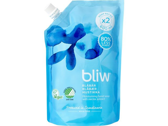 BildeTvål BLIW Blåbär Refill 600ml