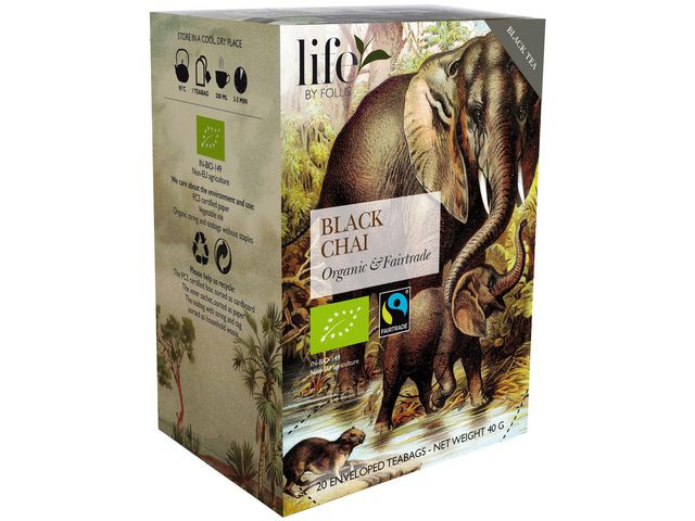 BildeTe LIFE BY FOLLIS Svart chai 20/fp