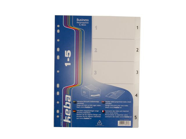 BildePlastregister KEBA A4 PP 1-5
