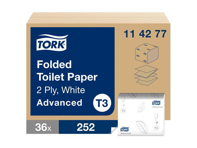BildeToalettpapper TORK Adv T3 2-lag 252/fp