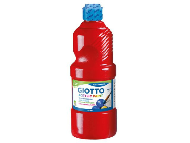 BildeAkrylfärg Giotto 500 ml röd