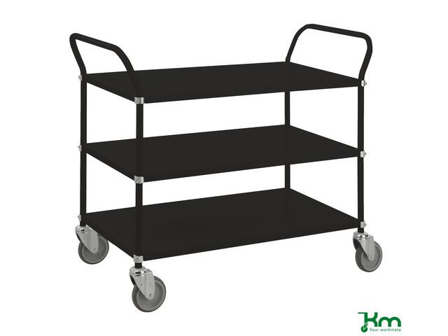 BildeBordsvagn 3 hyllplan svart