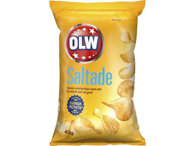 BildeChips OLW lättsaltade 40g