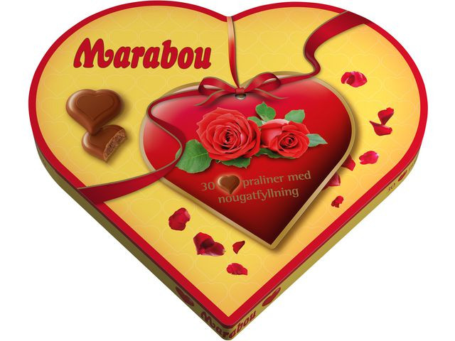 BildeChoklad MARABOU Hjärta 165g
