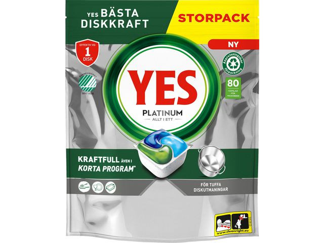 BildeMaskindisk YES Platinum tabletter 80/fp