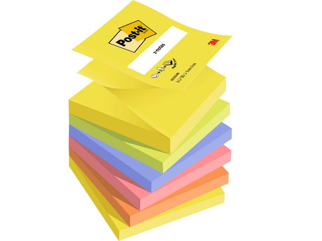 BildeNotes POST-IT Z-block 76x76mm rainbow