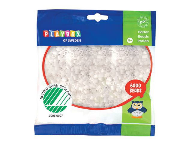BildeRörpärlor Vit 6000st/fp