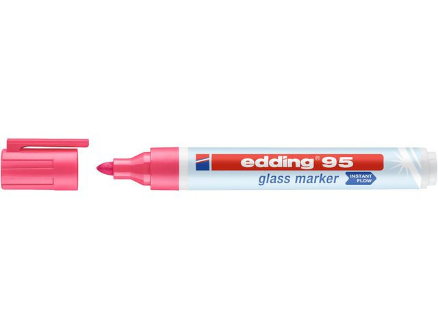 BildeMärkpenna glastavla EDDING 95 rosa