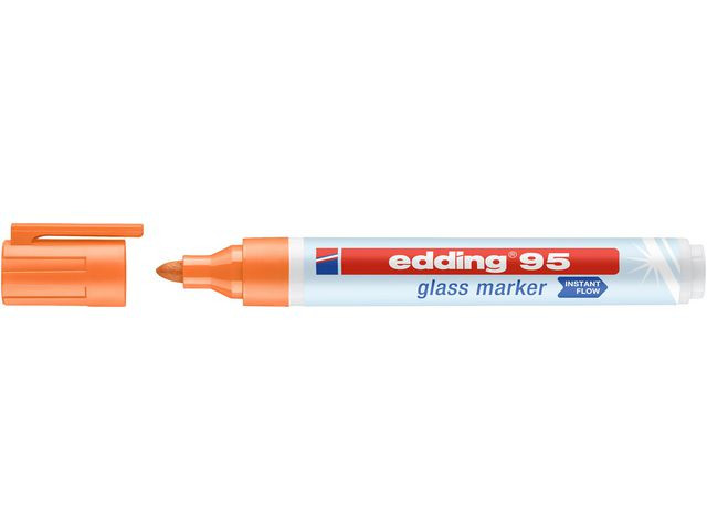BildeMärkpenna glastavla EDDING 95 orange