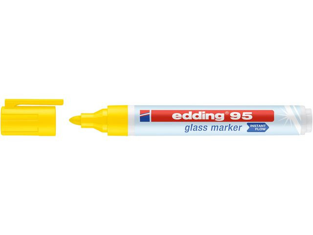 BildeMärkpenna glastavla EDDING 95 gul