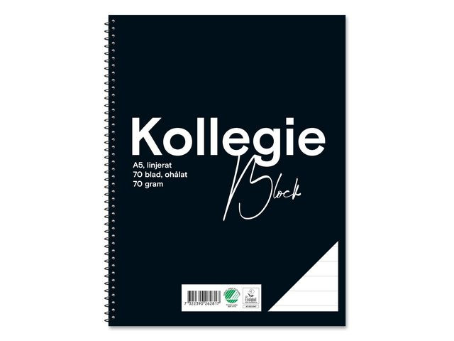 BildeKollegieblock FW A5 70g 70bl linj oh