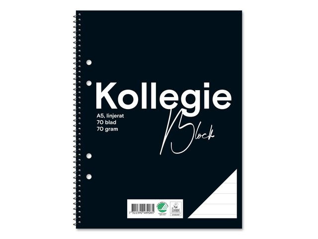 BildeKollegieblock FW A5 70g 70bl linj h