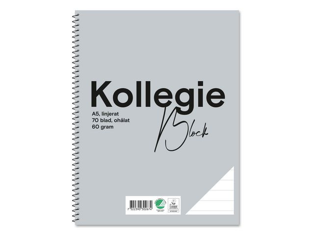 BildeKollegieblock FW A5 60g 70bl linj oh